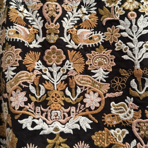 Caroline Constance Floral Embroidered Strapless Bustier Dress XS - Picture 3 of 8